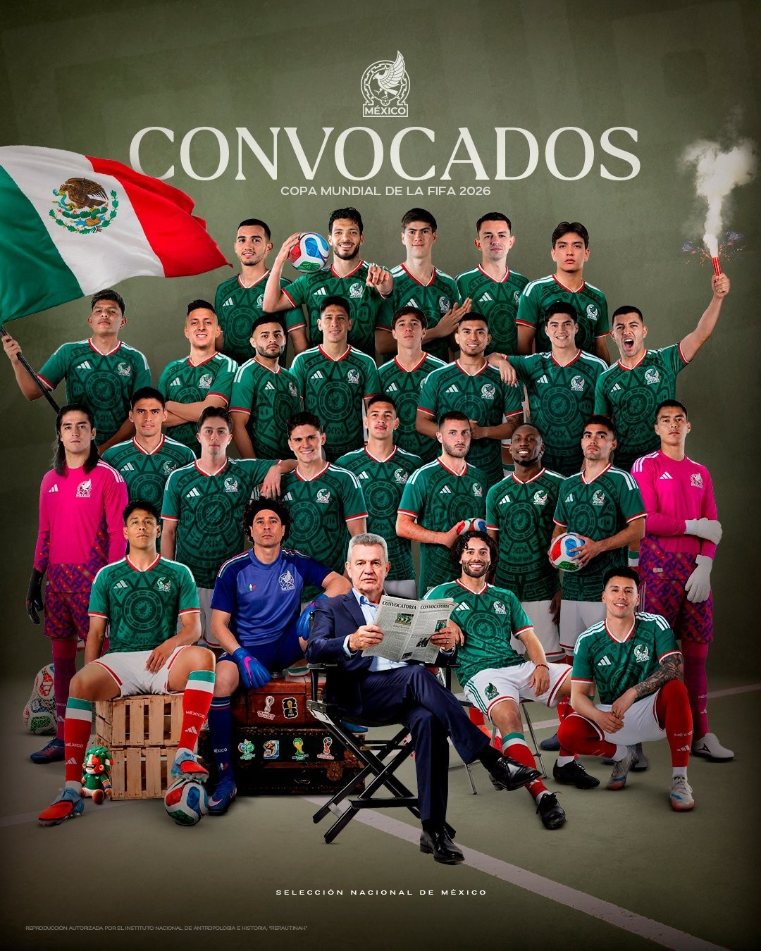 ¡Es oficial! Javier Aguirre revela la lista de los 26 convocados de ...